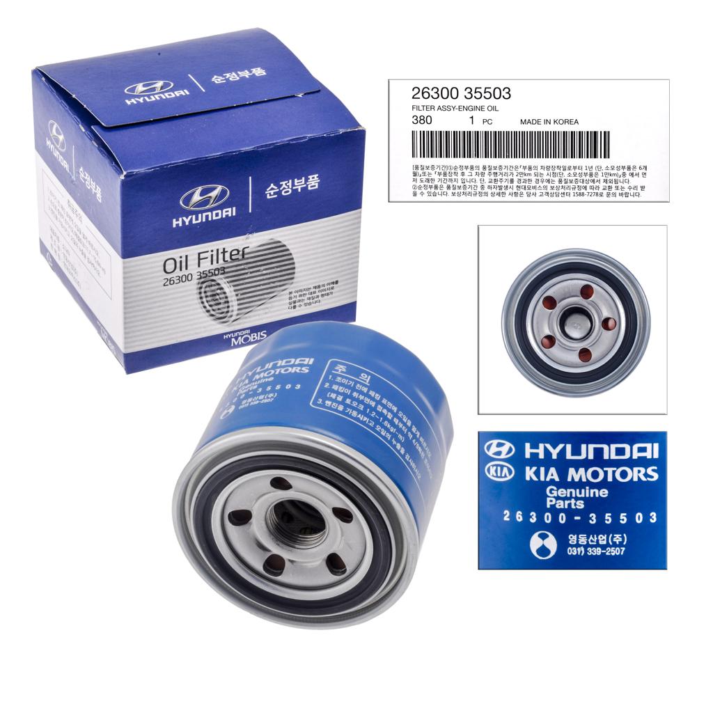 Filtro Aceite Hyundai Accent RB 1.6 G4FC Original 26300-35503